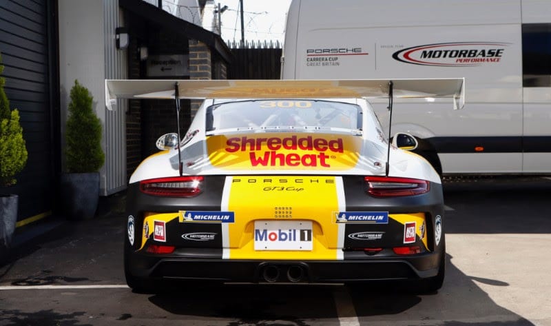 Michael Caine Porsche Carrera Cup GB