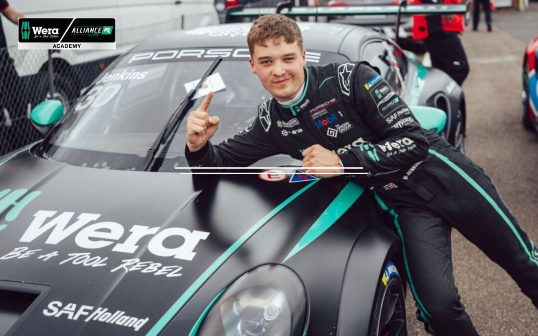 Jenkins moves up to Pro class in his second season in the Porsche Carrera Cup GB with Wera Alliance Racing Academy and Team Parker Racing